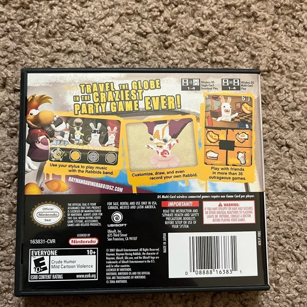 Rayman Raving Rabbids 2 DS Game - Picture 2 of 4